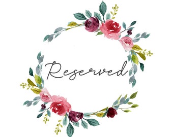RESERVED FOR AMBER M