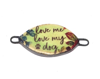 Ceramic Quote Bracelet Bar Cuff Porcelain 40mm CC2-2
