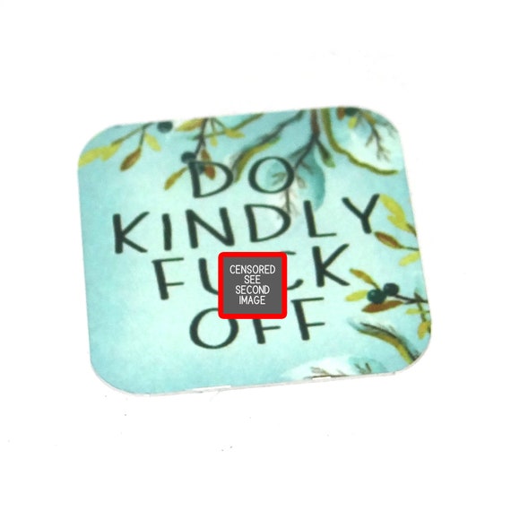 Metal Faux Tin Quote Charm Pendant Handmade 25mm 1" Square MSQ4-4