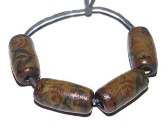 Porcelain Tube Beads Porcelain Handmade 20mm