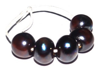 Ceramic Bead Set Oil Spot Metallic Handmade 10-12mm