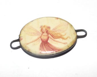 Ceramic Fairy Bracelet Bar Cuff Porcelain 30mm CC5-3