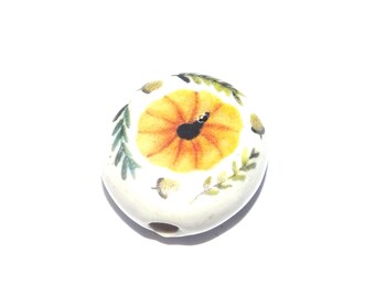Ceramic Goose Geese Honk Focal Bead Handmade Pottery Beads 18-20mm PP7-3