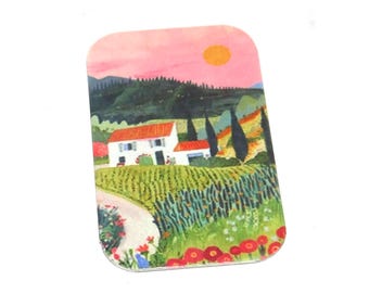 Faux Tin House Pendant Handmade 33mm 1.25" MM5-3