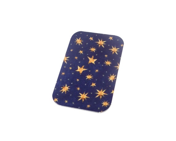 Faux Tin Stars Pendant Handmade 32mm 1.25" MSR5-1