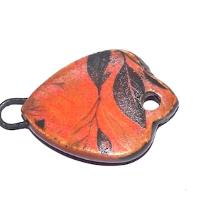 Ceramic Floral Bracelet Bar Cuff Connector Porcelain 28mm PP9-1