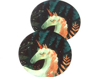 Faux Tin Unicorn Charms Handmade 25mm 1" MM4-2