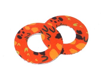 Faux Tin Patterned Washer Charms Handmade 20mm MM8-3
