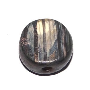 セラミックウッズムーンフォーカルビーズハンドメイド陶器ビーズ17mm PP6-4