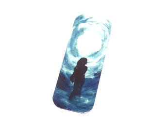 Faux Tin Woman Female Goddess Pendant Handmade 40mm 1.6" MM6-1