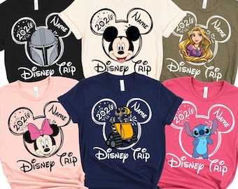 Custom Disney All Characters Shirt, Disney Trip 2026 Shirt, Disneyworld Shirts Disney Tees, Disney Family Shirt, Disneyland Characters Shirt