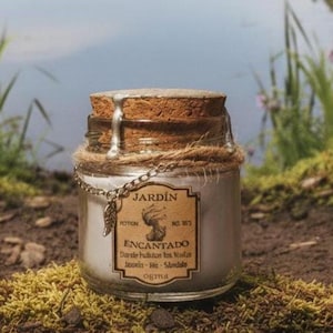 Vela Artesanal - Jardín Encantado - Jazmín, Iris, Sándalo