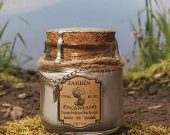 Vela Artesanal - Jardín Encantado - Jazmín, Iris, Sándalo