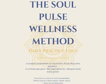 Registri di pratica quotidiana del benessere Soul Pulse / Diario di crescita spirituale stampabile / Schede di lavoro di riflessione guidata in formato PDF