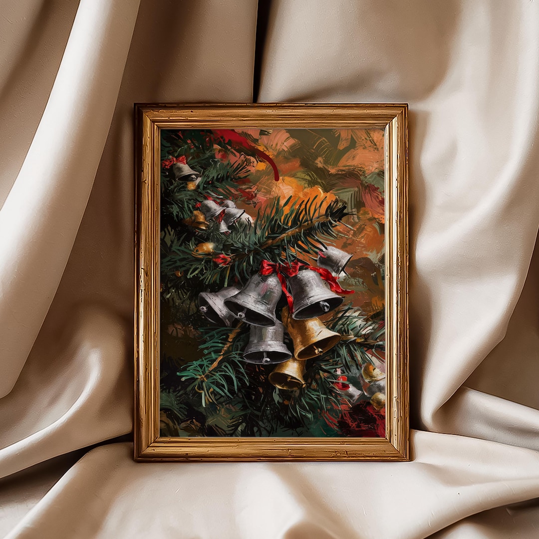 Christmas Bells Art Print | Festive Holiday Wall Decor (digital ...