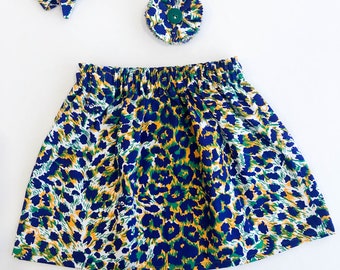 Girls Purple, Gold & Green Cheetah Mardi Gras Skirt  - Ladies Sizes Available - Parade Outfit - Birthday Party - Mommy and Me