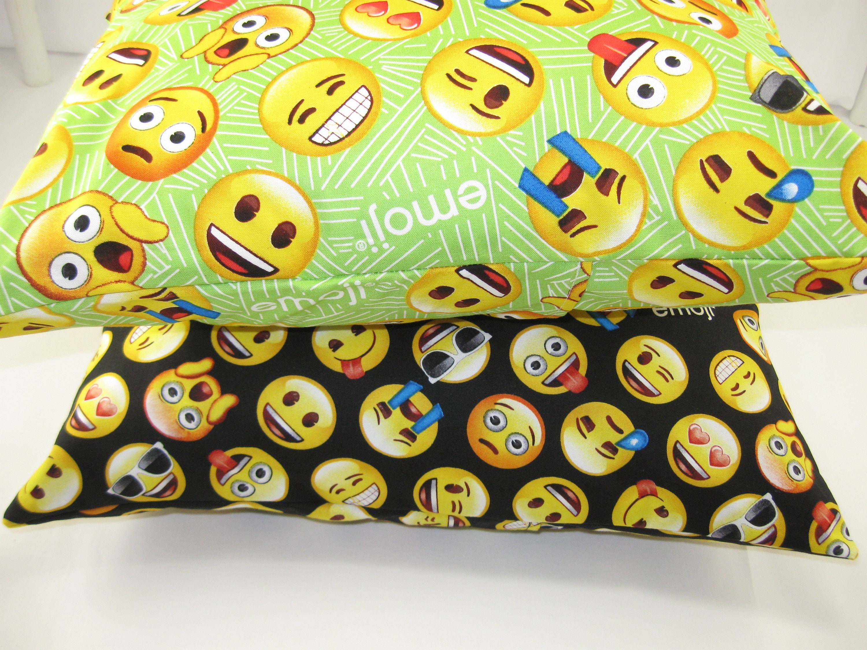 Emoji Travel Pillow or Standard Size Pillowcase Throw Etsy