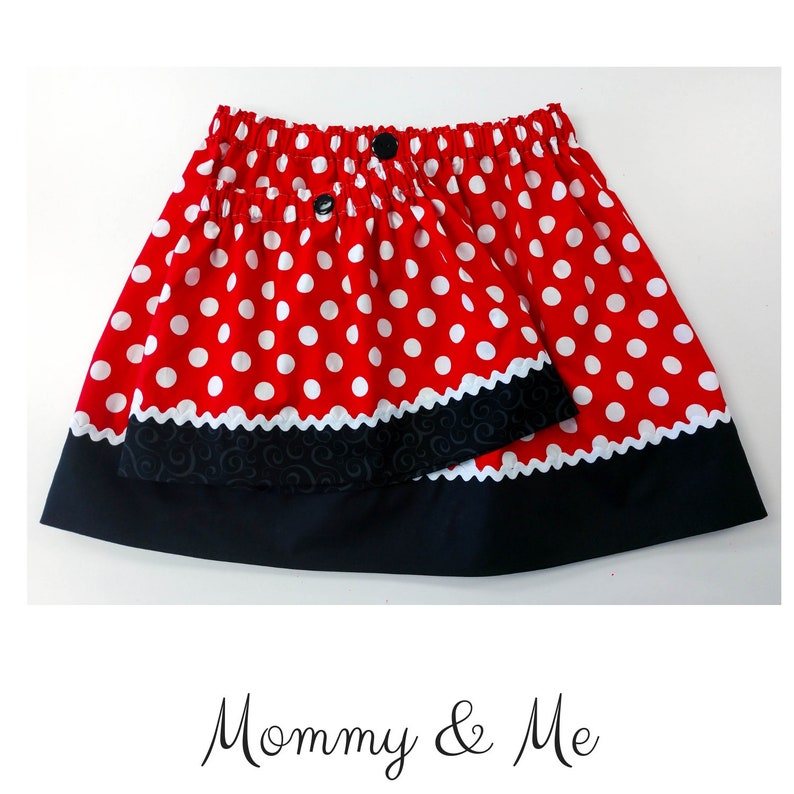 minnie mouse black skirt