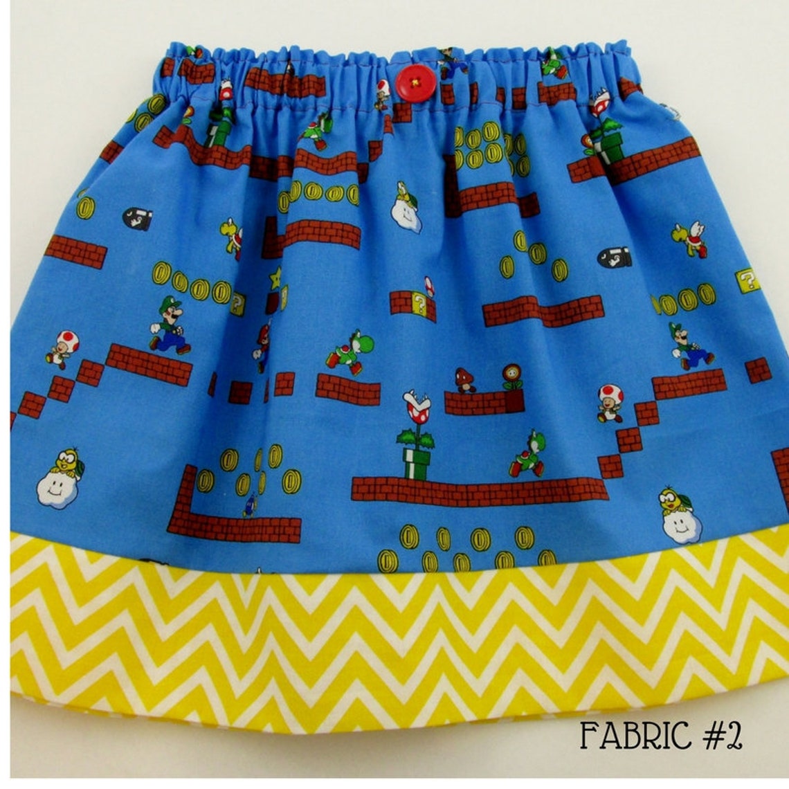 Nintendo Mario Skirt Girl's Size 4/5 Mario Birthday Etsy