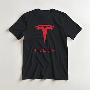 Tesla-skjorta med grafisk design | Streetwear-skjorta för elbilar | Livsstilskläder för elbilar