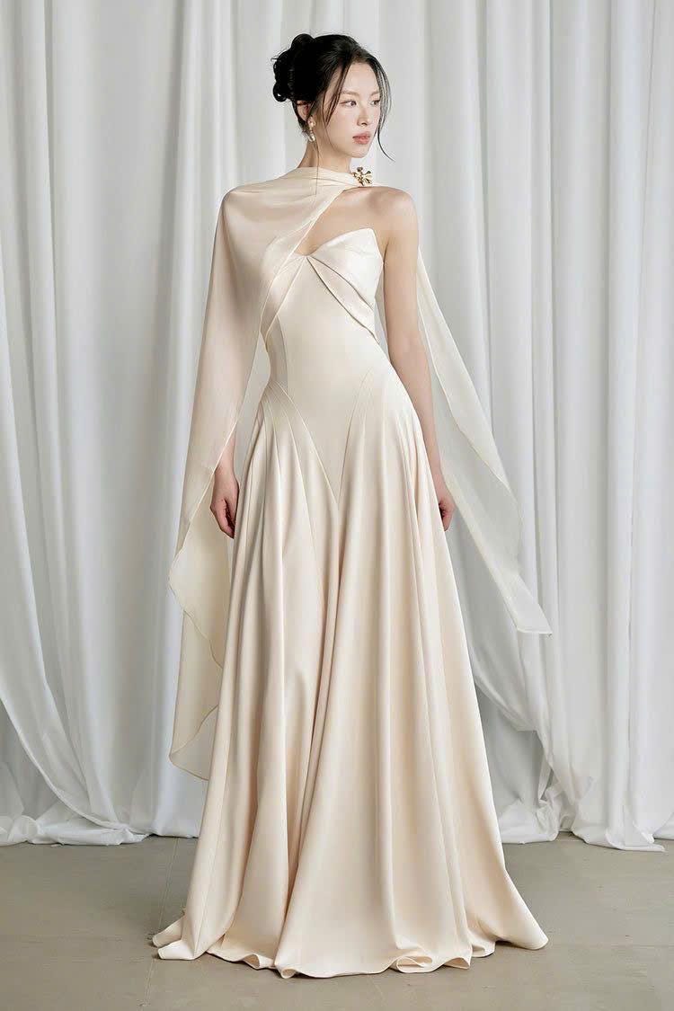 cocoon linen dress pleated cocoon dress