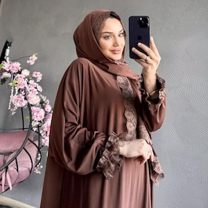 Abaya Per Le Donne - Abito Da Preghiera Musulmana Musulmana Abayas Con - 13