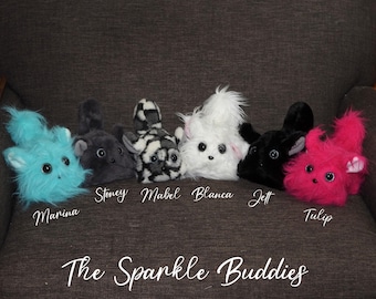 Sparkly Eyes Chinnie Buddies (for humans). Soft, stuffed animal with personality.
