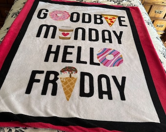 Weekend Fleece Blanket, FREE SHIPPING