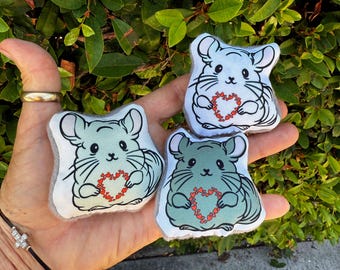 Chinchilla Pocket Hug: Custom Fabric Chinnie Gift