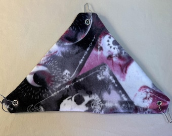 Tarot Three-Corner Fleece Hammock for Chinchillas and Other Pocket Pets, Tibby Tri-Hammock™