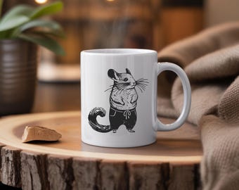 Chinchilla with Pants Coffee Mug, 11oz