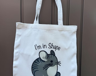 Chinchilla l Round is a Shape l Chinchillas l Chubby l Cute Chinchilla Tote Bag