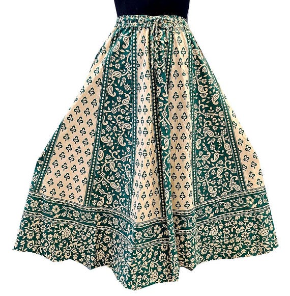 Indian Skirts Printed  Cotton  Boho Skirt Summer  Handmade  Bohemian  Hippie skirts Jaipuri prints