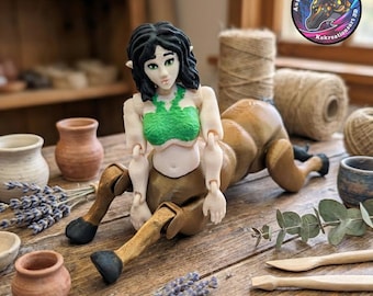 Poseable Centaur Figurine – 3D Printed Articulated Mythical Creature Model for Collectors, Artists, Fantasy Fans