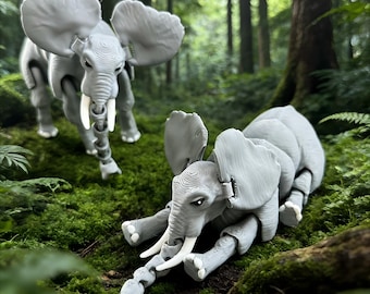 3D-geprint standbeeld olifant – bureaudecoratie en cadeau
