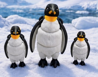 ヴィンテージ マダガスカルのペンギンフィギュア 2体セット 4.5インチ