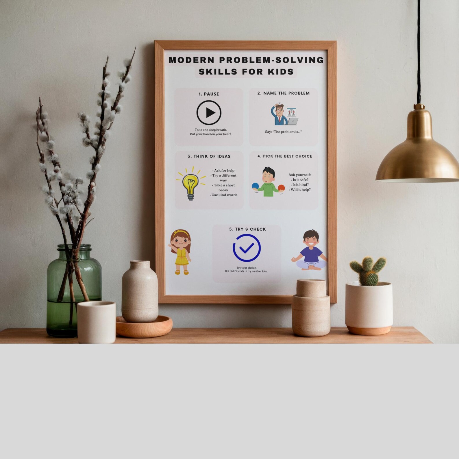 Coping Skills & Problem Solving Posters for Kids | SEL Classroom Bundle ...