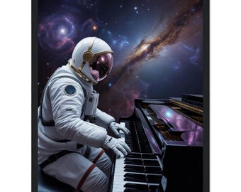 Harmony in Zero Gravity-Astronaut print(30x40cm)