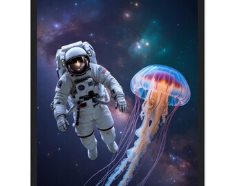 Cosmic Encounter - Astronaut print(30x40cm)