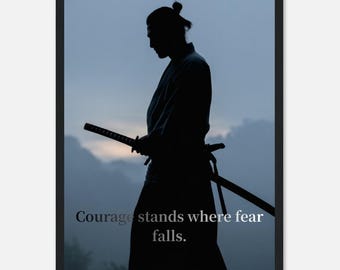Courage Stands Where Fear Falls.