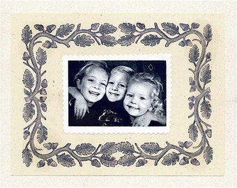 Stempel Eichenblatt Bordüre