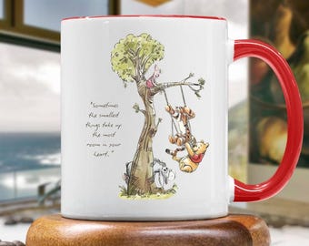 Disney Winnie Pooh Mug: Pooh Disney Mug, Memorial Mug, Gift Idea Mug Lovers, Mug for Mom, Coffee Tea Pooh Mug, Birthday Gift,Custom Portrait
