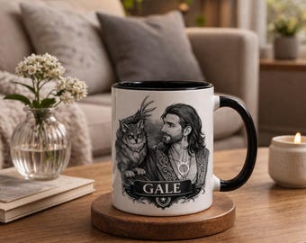 Gale Baldurs Gate 3 Mug: Gale Coffee Mug, Gamer Gift, DnD Coffee Cup, Birthday Gift for Her Him, Anime Fantasy and Gaming Apparel Decor
