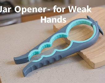 Abridor de frascos 6 en 1 para artritis, herramienta multifunción de agarre