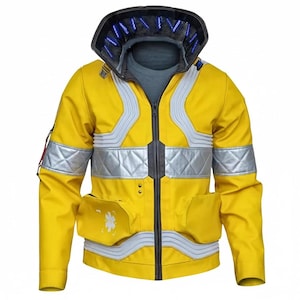 Cyberpunk Yellow Edgerunner Jacket Inspired  David Martinez Leather Cosplay Costume Handmade 2077 Anime Coat for Men and Women