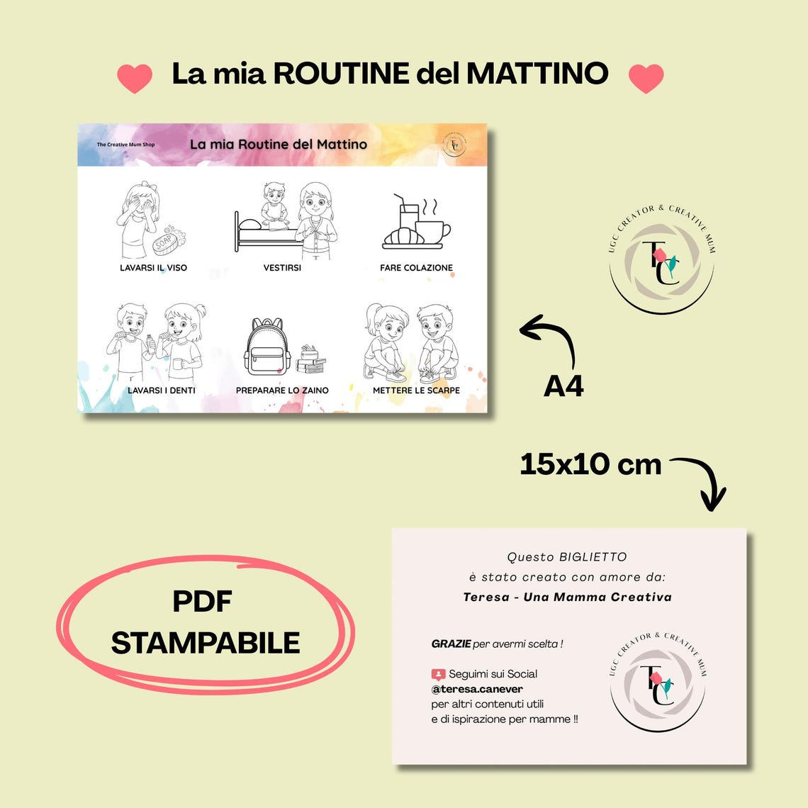 Morning Routine Coloring Pages | A4 Sheet for Kids | Illustrated ...