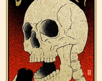 Plakat koncertowy zespołu Deftones w stylu vintage | Grafika ścienna z alternatywnym rockiem | Pobieranie cyfrowe