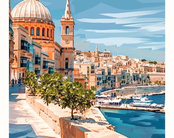 Plakat wystawy VALLETTA | Pliki do pobrania w wersji cyfrowej