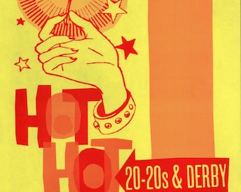 Plakat koncertowy Vintage Hot Hot Heat | Sztuka ścienna indie rock | Pobieranie cyfrowe