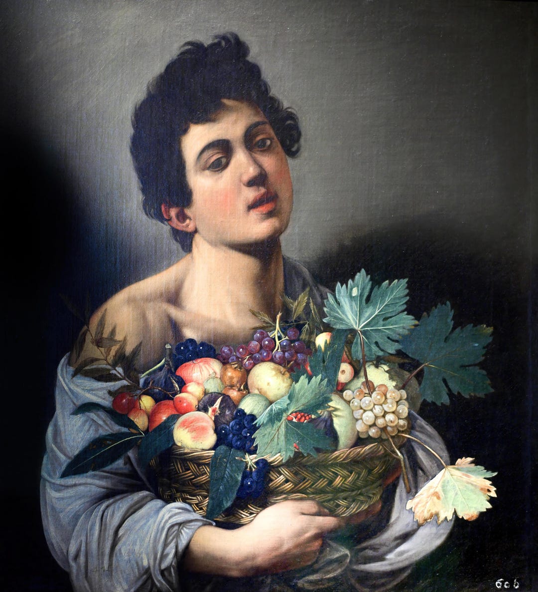 Boy With a Basket of Fruit - Michelangelo Merisi Da Caravaggio ...